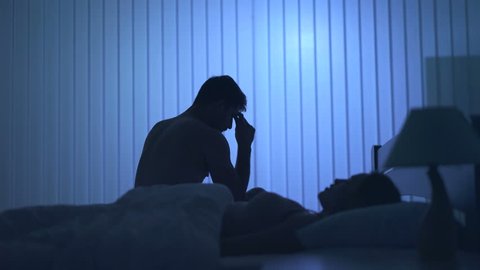 Man Woman Have Sex Bed Night Stock Photo (Edit Now) 670567948