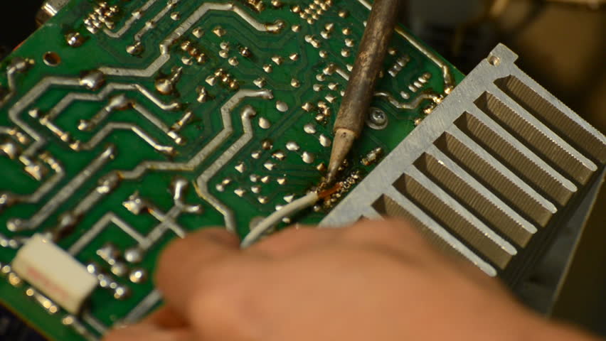 Electrical is soldering for repair electronic equipment