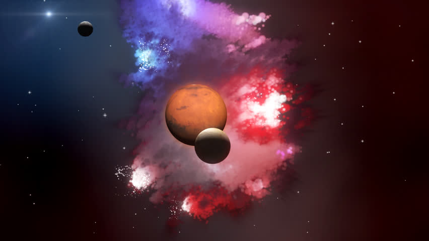 Colorful space  nebula....(nice computer generated nebula)