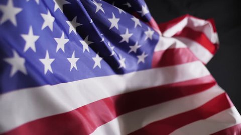 USA flag in slow motion for Independence Day or Memorial Day
