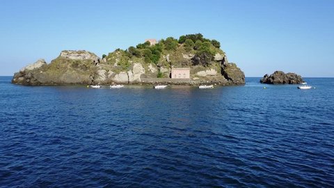 Acitrezza, Cyclops Riviera, lachea island in Sicily
