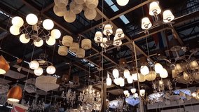 Lamps for sale in department stores