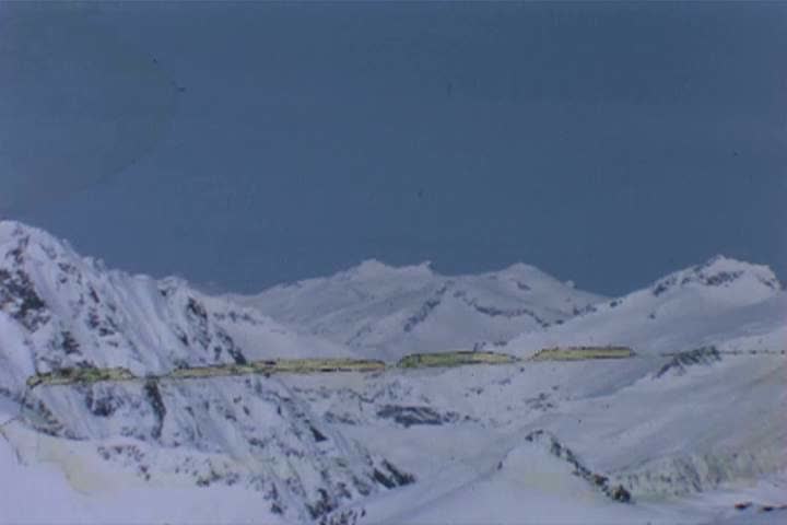1960s: Backpackers hike in the mountains and pick blueberries in the 1960s.
