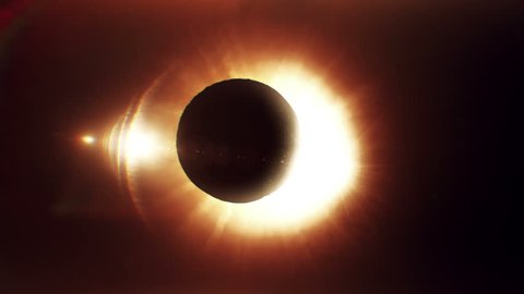 Total solar eclipse animation