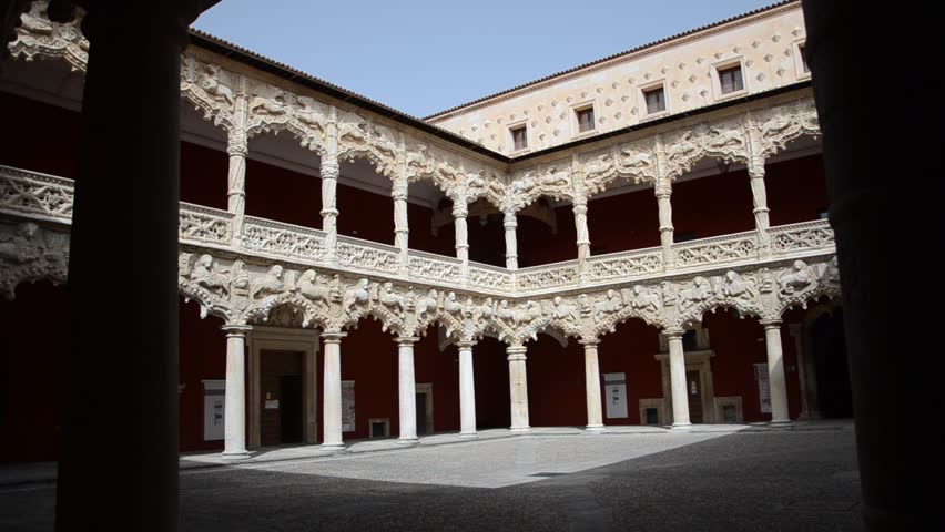 Patio in Palace of Dukes of Infantry in Guadalajara, Spain