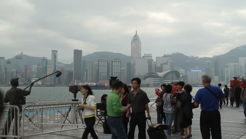 HONG KONG - NOVEMBER 14: Tourist Attractions in Avenue of Stars, Victoria