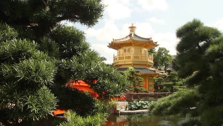 Golden Pavilion in Nan Lian Garden, Hong Kong.