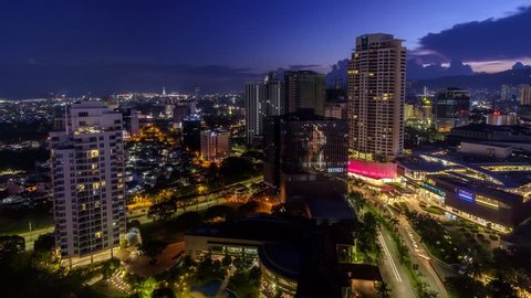 Cebu City Time-lapse Sunset - Day to Night