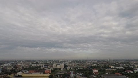 Timelapse cloud and city in bangkok thailand