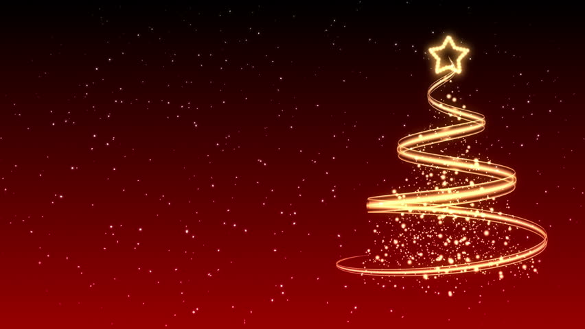 Christmas Tree Background - Merry 23 Stock Footage Video (100% Royalty ...