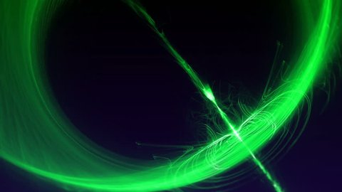 Footage Looping Abstract Background Green Light Effects with motion blur. Graphics Effect for Graphic Design.