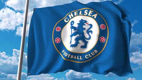 Chelsea football club flag hi-res stock photography and images - Alamy