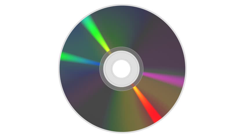 Cd Or Dvd On White Stock Footage Video 100 Royalty Free 2813656