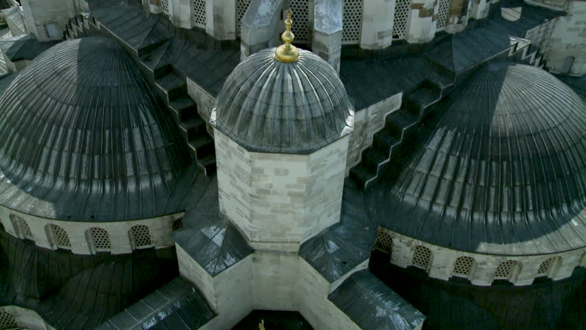 top view on blue mosque Istanbul