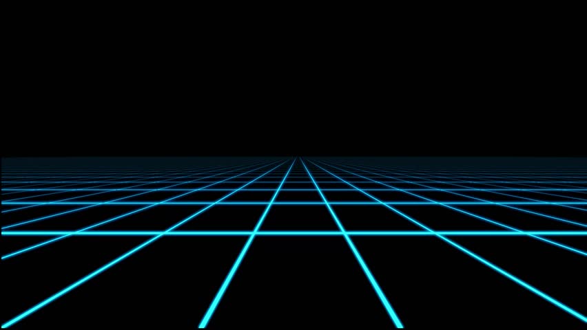 Blue Holographic Grid Matrix Floor Motion Graphic Element | Shutterstock HD Video #28148416