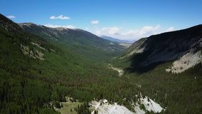 4k Aerial/Drone footage.  4k Aerial/Drone footage.  Beautiful rugged Colorado Rocky Mountain valley in the Sangre de Cristo Range of southern Colorado.  