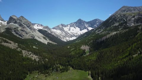 4k Aerial/Drone footage.  Beautiful rugged Colorado Rocky Mountains in the Sangre de Cristo Range of southern Colorado.  Featured is Blanca Peak in the distance