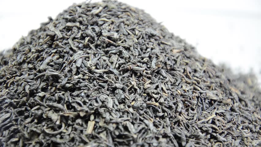 Dry tea leaves (green tea leaves)