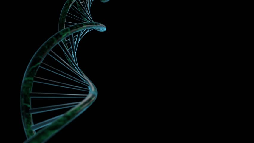 DNA animation with alpha matte