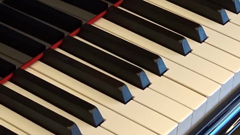 keys of a piano that move on their own