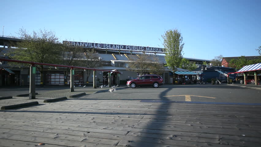 VANCOUVER, CANADA, MAY 22, 2012: Granville Island Public Market in the early