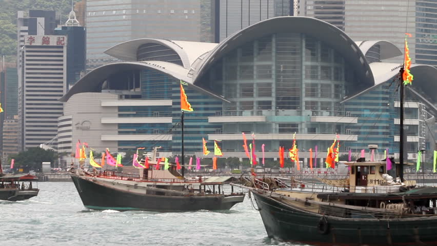 HONG KONG - APRIL 13: Tin Hau Festival Boat Parade in Hong Kong Victoria