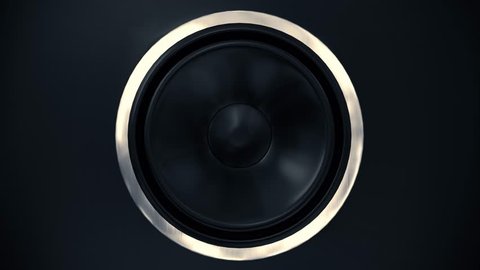 Speakers music vibrating sub cone beats bass club loudspeaker sound boom box 4k