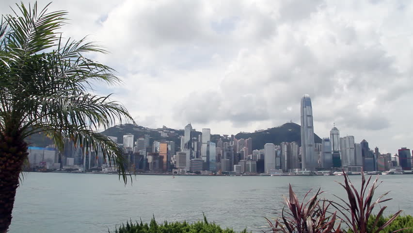 Hong Kong skyline and Star ferry - Victoria Harbour Hong Kong.