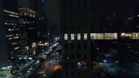 Aerial View of Faria Lima Avenue in Sao Paulo, Brazil