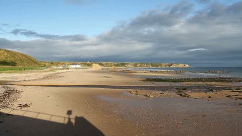 Cullen bay at low tide Scotland