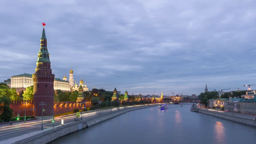 Московское видео. Весенняя Москва Кремль.