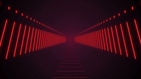 Abstract background with technology tunnel. Seamless loop