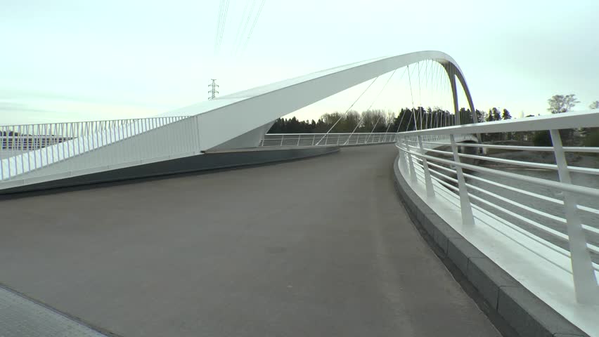 New bridge between Kalasatama and Mustikkamaa islands, Helsinki, Finland.
