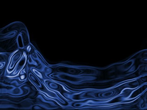 NTSC - Motion 340: Abstract blue light patterns pulse, ripple and flow (Loop).