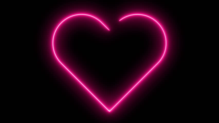 Bright Neon Sign Heart Retro Stok Videosu 100 Telifsiz 28233778 Shutterstock