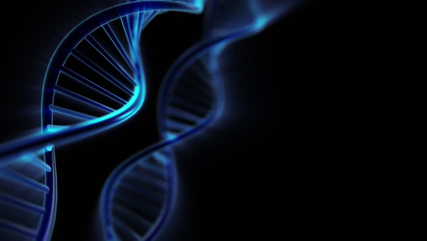 DNA loop animation with alpha channel