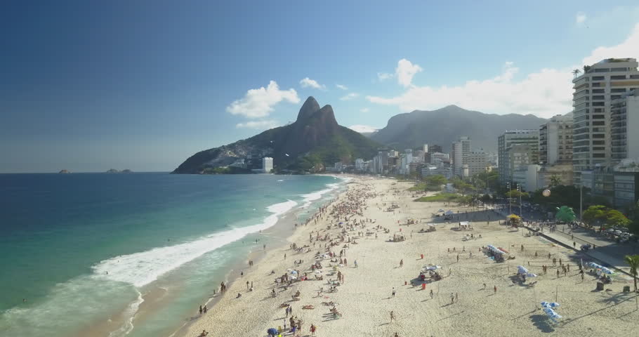 Ipanema and Leblon Beach - Rio de Janeiro Royalty-Free Stock Footage #28249681
