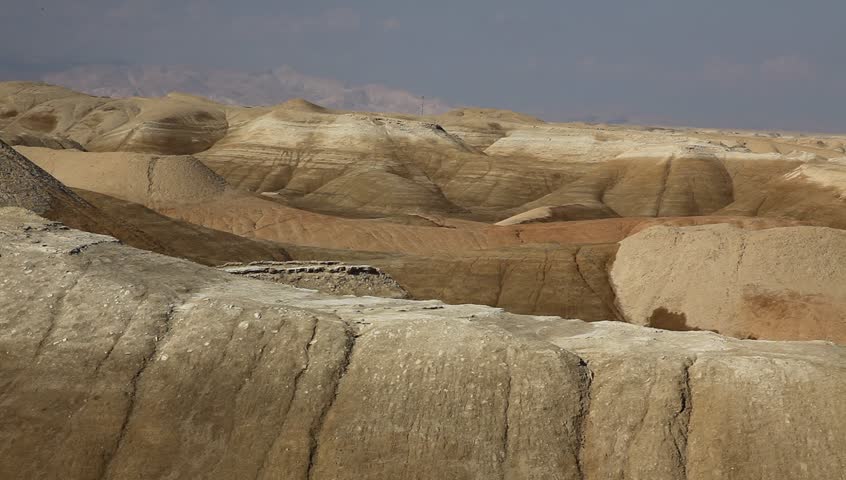 The Jordan Valley and river near the Dead Sea, Israel, South of the valley
