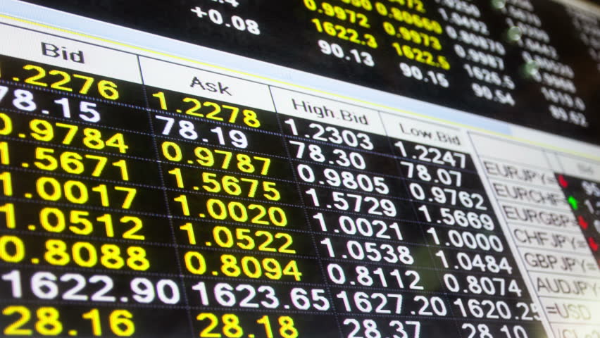Stock Market board ,time lapse