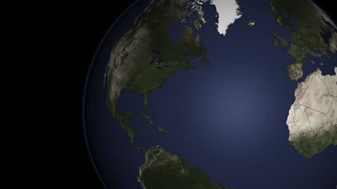 2010s: An animated map visualization shows a heat wave striking the U.S. in 2012.