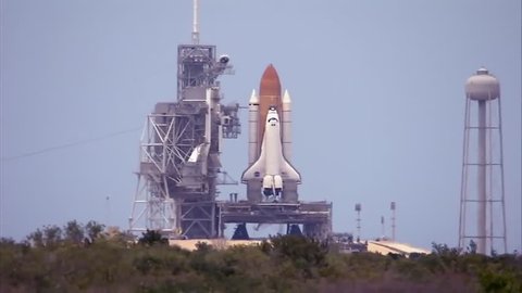2010s: The Space Shuttle Atlantis lifts off from Cape Canaveral, Florida.