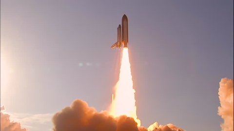 2010s: The Space Shuttle Atlantis lifts off from Cape Canaveral, Florida.