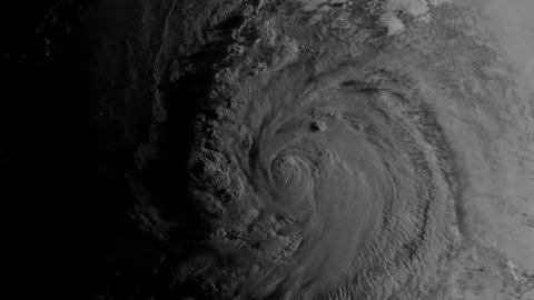 2010s: A weather map tracks Hurricane Danielle.