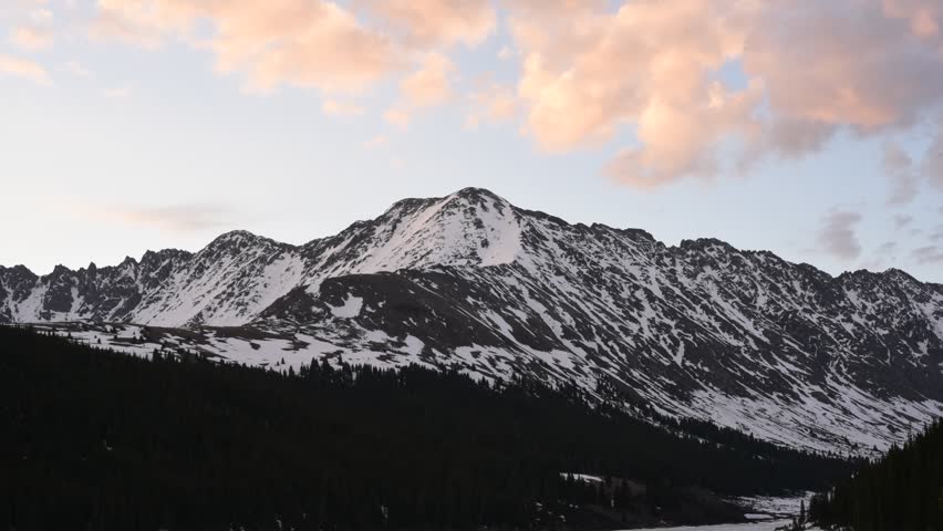 Snow Covered Colorado Mountains