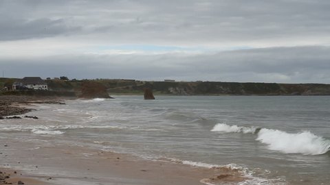 Cullen bay at high tide Scotland