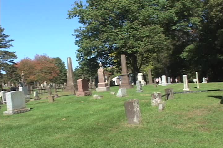 Close up of head stones