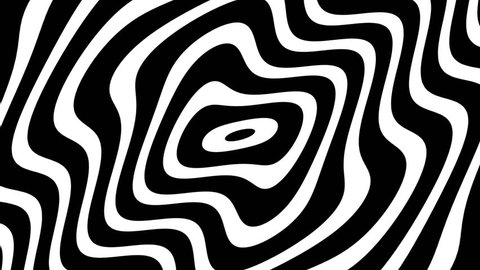 Video Stok Concentric Warp Curves Bw Psychedelic 100 Tanpa Royalti 28346815 Shutterstock