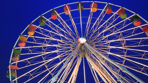 The Rotating Ferris Wheel At Stock Footage Video 100 Royalty Free 1010696786 Shutterstock