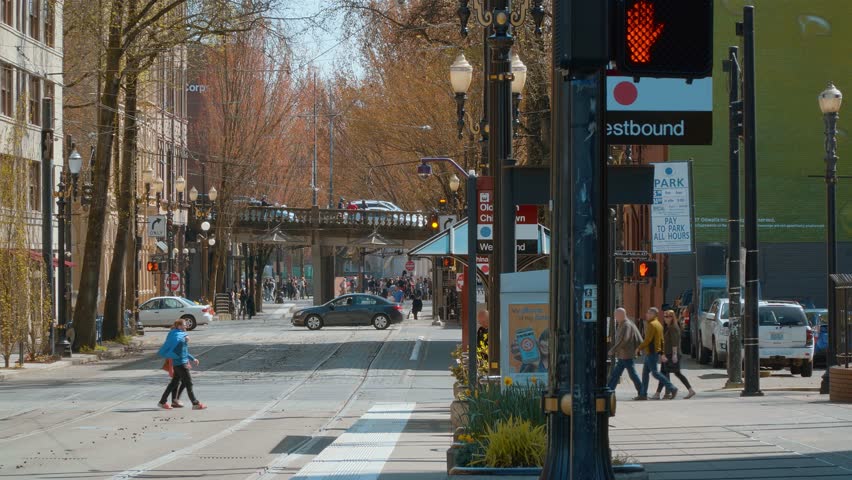 Portland Oregon Street View Portland Street View Chinatown - Stock Footage Video (100% Royalty-Free)  28374571 | Shutterstock