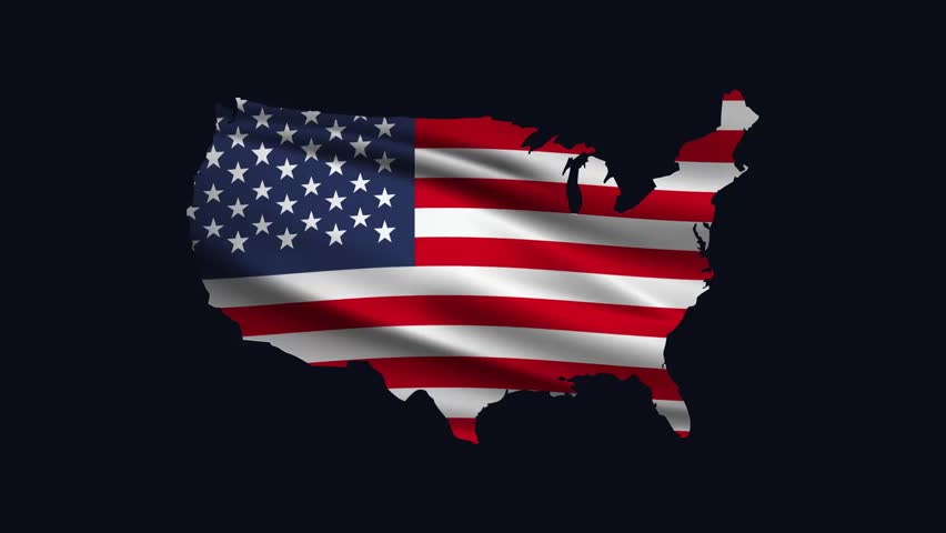 4th July, USA Happy Independence Day. America Victory Day Animation